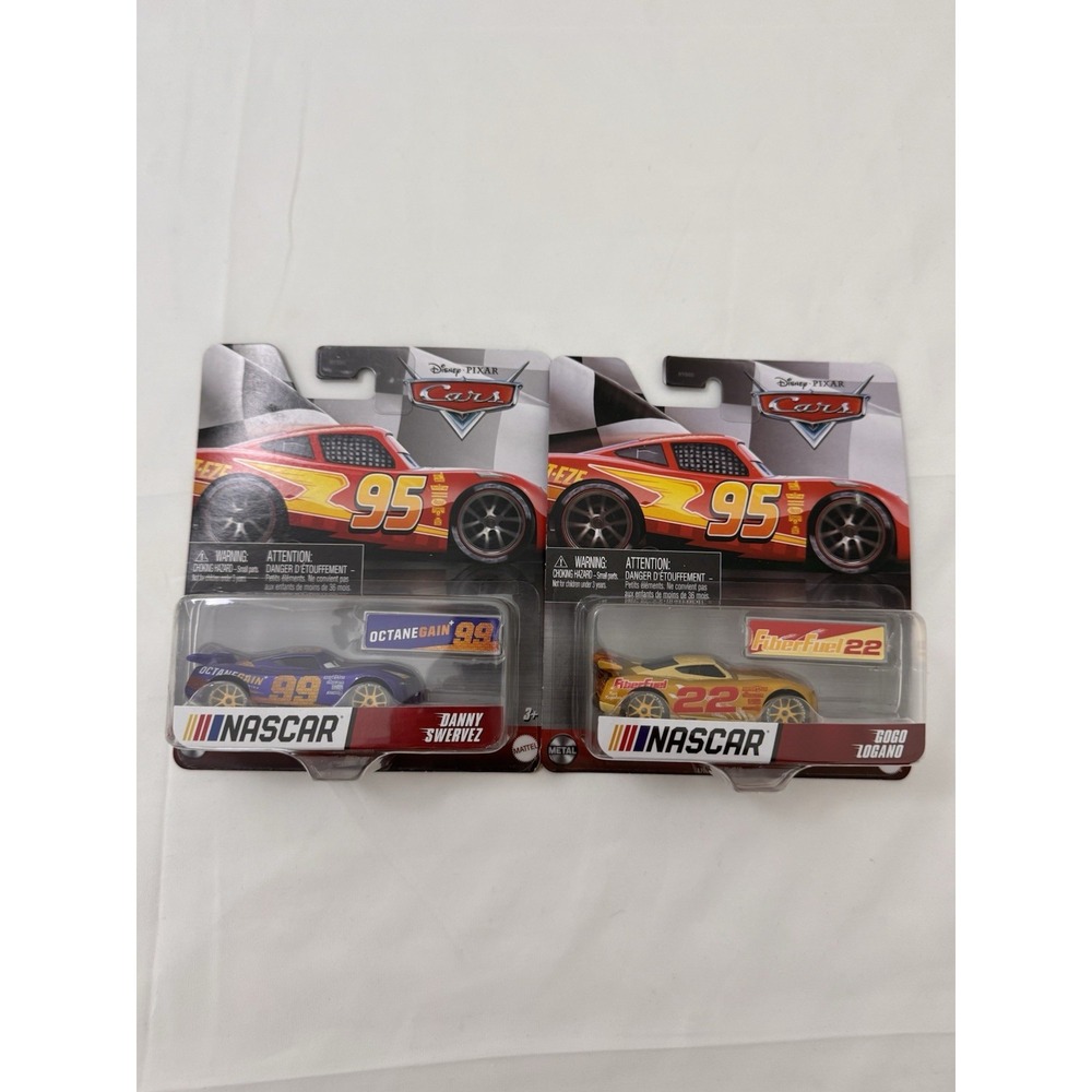Mattel Disney Pixar Cars NASCAR FiberFuel Gogo Logano OctaneGain Danny Swervez